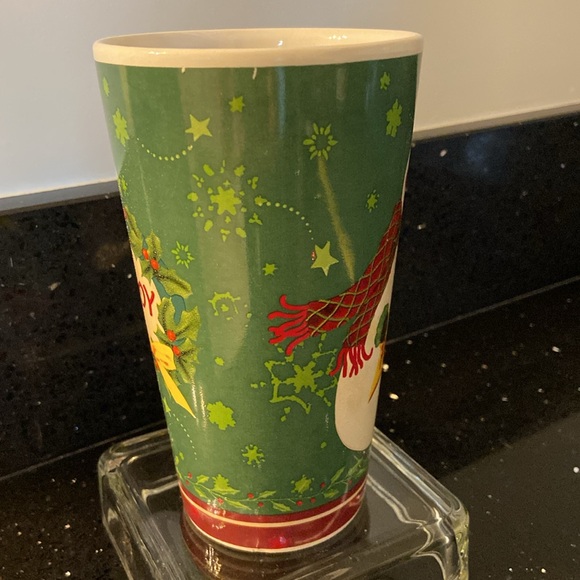 Snowman Joy Peace Coffee Tea Latte Mug Winter Christmas Holiday Festive - Picture 6 of 10